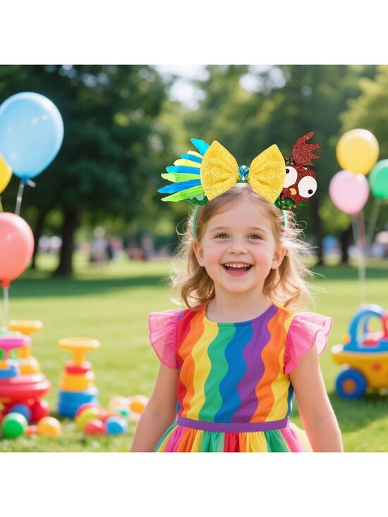 Kids Girls Bird Yellow Mickey Mouse Costume Hair Headband for Cosplay main image 5